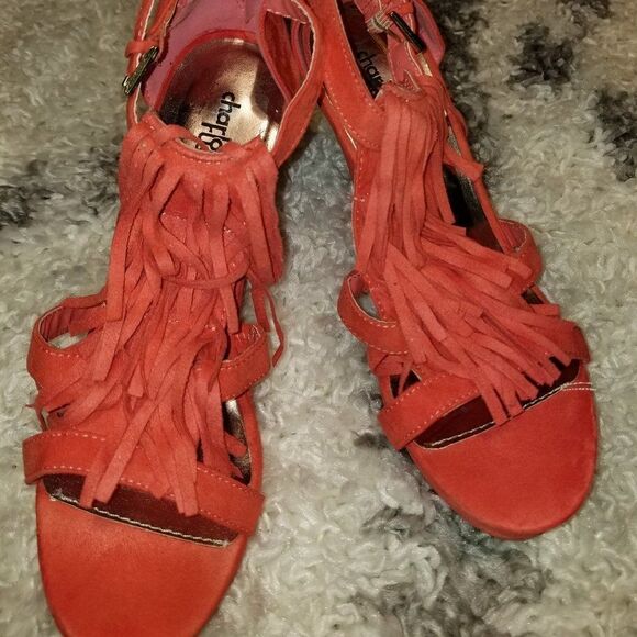 CHARLOTTE RUSSE WEDGE STYLE OPEN TOE WOMEN"S SANDAL - Picture 3 of 14